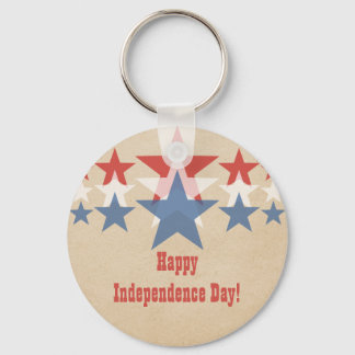 Rood, wit en blauw Star Cascade Sleutelhanger