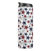 Rood wit en blauw Star gepantserd Thermosbeker (Geroteerd rechts)