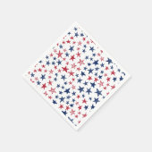 Rood, wit en blauw Stars Servet (Hoek)