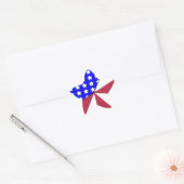 Rood, wit en blauw ster sticker (Envelop)