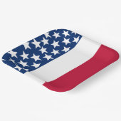 Rood, wit en blauw Sterren en Strepen 4 juli Papieren Bordje (Gebogen)