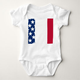 Rood, wit en blauw Sterren en Strepen 4 juli Romper