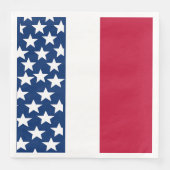 Rood, wit en blauw Sterren en Strepen 4 juli Servet (Voorkant)
