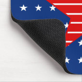 Rood wit en blauw, sterren & Stripes Mousepad Muismat (Hoek)