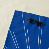 Rood, wit en blauw sterren vieren strandlaken (In situ)