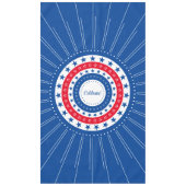 Rood, wit en blauw sterren vieren tafelkleed (Voorkant)