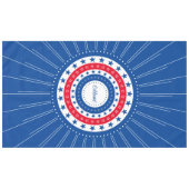 Rood, wit en blauw sterren vieren tafelkleed (Voorkant (Horizontaal))