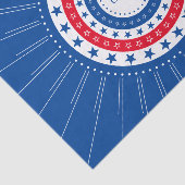 Rood, wit en blauw sterren vieren tissuepapier (Detail)