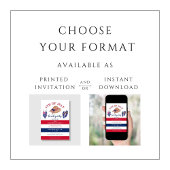 Rood wit en blauw strand partij 4 juli kaart