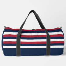 Rood, Wit en Blauw Streep Duffel Bag