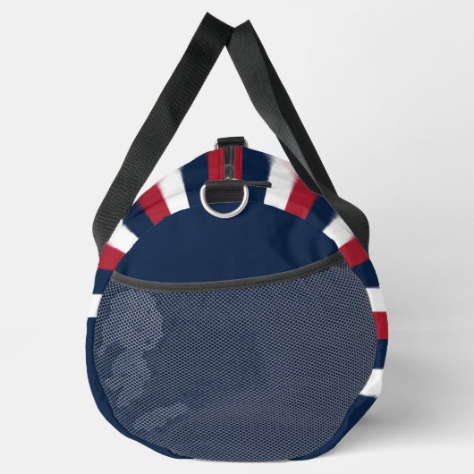 Rood, Wit en Blauw Streep Duffel Bag Plunjezak (Rechts)