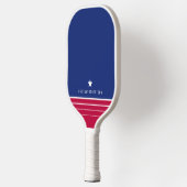Rood Wit en Blauw Streepster Gepersonaliseerde Naa Pickleball Paddle (Links)