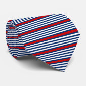 Rood wit en blauw stropdas (Opgerold)
