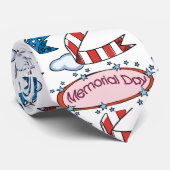 Rood, wit en blauw - stropdas (Opgerold)