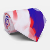 rood wit en blauw stropdas (Opgerold)