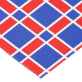 Rood wit en blauw tafelkleed (Gekanteld)