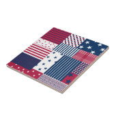 Rood, wit en blauw tegeltje (Zijkant)