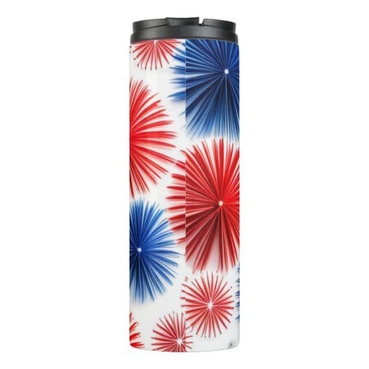 Rood, wit en blauw thermosbeker (Achterkant)