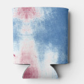 Rood Wit en Blauw Tie Dye Gepersonaliseerd Kan Wra Blikjeskoeler (Achterkant)