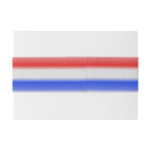 Rood wit en blauw uitnodigingen wikkel (Achterkant Voorbeeld)
