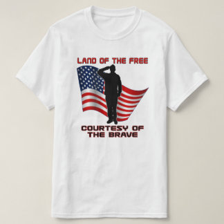 Rood wit en blauw uniek veteraan en vlag T-shirt