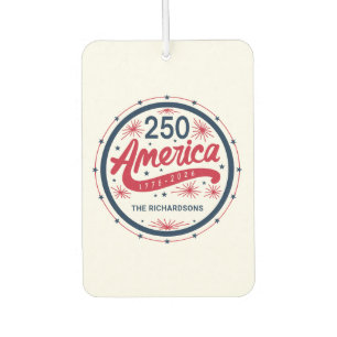 Rood Wit en Blauw USA America's 250e verjaardag Luchtverfrisser
