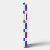 Rood wit en blauw, vergrendelde kleurenafdrukken Case-Mate iPhone case (Achterkant / Links)