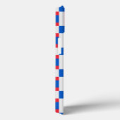 Rood wit en blauw, vergrendelde kleurenafdrukken Case-Mate iPhone case (Achterkant / Rechts)