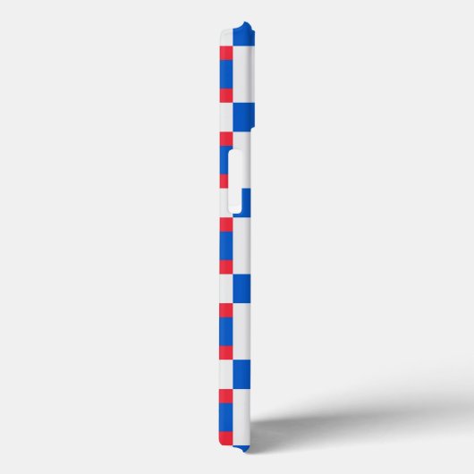 Rood wit en blauw, vergrendelde kleurenafdrukken Case-Mate iPhone case (Achterkant / Rechts)