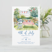 Rood, wit en blauw verzamelen kaart (Staand voorkant)