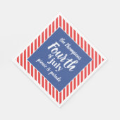 Rood wit en blauw vierde juli Custom Servet (Hoek)