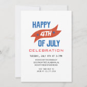 Rood wit en blauw vierde juli Onafhankelijkheidsda Kaart (Voorkant)