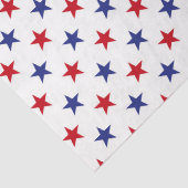 Rood wit en blauw Vierde juli Tissuepapier (Detail)