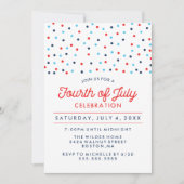 Rood wit en blauw | Vierde juli viering Kaart (Voorkant)