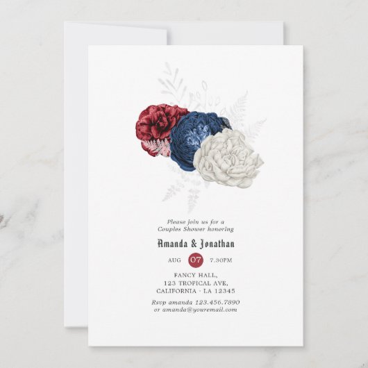 Rood wit en blauw Vierde van de Graaf van Juli de Kaart (Voorkant)