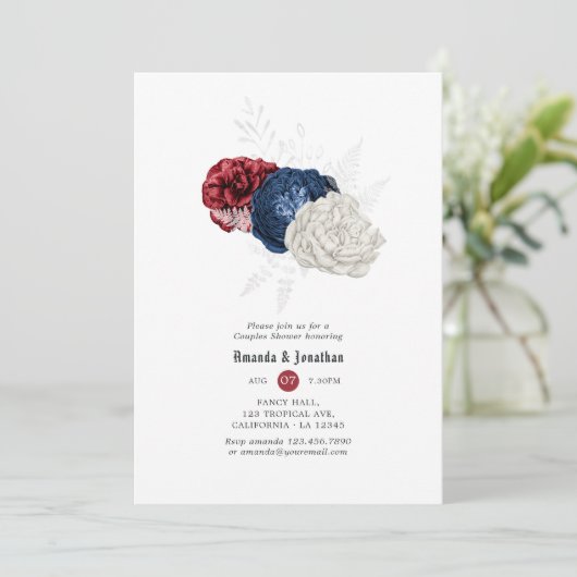 Rood wit en blauw Vierde van de Graaf van Juli de  Kaart (Staand voorkant)