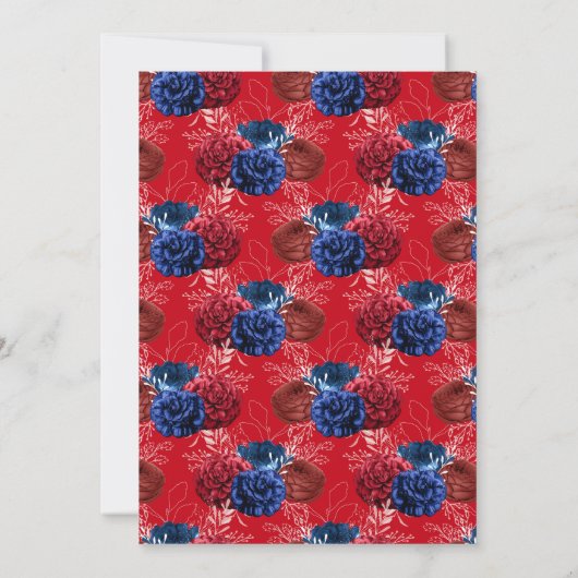 Rood wit en blauw Vierde van de Graaf van Juli de  Kaart (Achterkant)