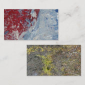 Rood wit en blauw visitekaartje (Voorkant / Achterkant)