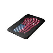 Rood wit en blauw vlagontwerp badmat (Gekanteld)