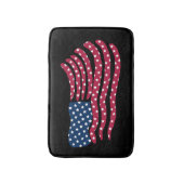 Rood wit en blauw vlagontwerp badmat (Voorkant Verticaal)