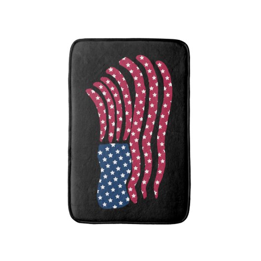 Rood wit en blauw vlagontwerp badmat (Voorkant Verticaal)