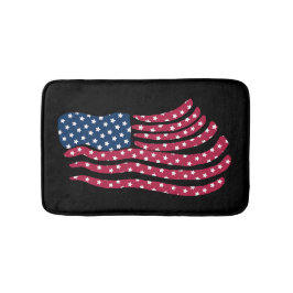 Rood wit en blauw vlagontwerp badmat