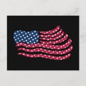 Rood wit en blauw vlagontwerp briefkaart (Voorkant)