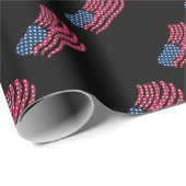 Rood wit en blauw vlagontwerp cadeaupapier (Rol Hoek)