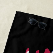 Rood wit en blauw vlagontwerp strandlaken (In situ)