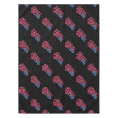 Rood wit en blauw vlagontwerp tafelkleed (Voorkant)