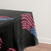 Rood wit en blauw vlagontwerp tafelkleed (Voorbeeld)