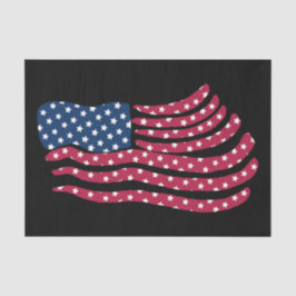 Rood wit en blauw vlagontwerp tissuepapier