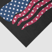 Rood wit en blauw vlagontwerp tissuepapier (Detail)