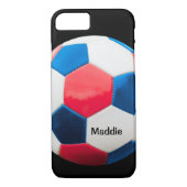 Rood wit en blauw Voetbal Case-Mate iPhone Case (Achterkant)